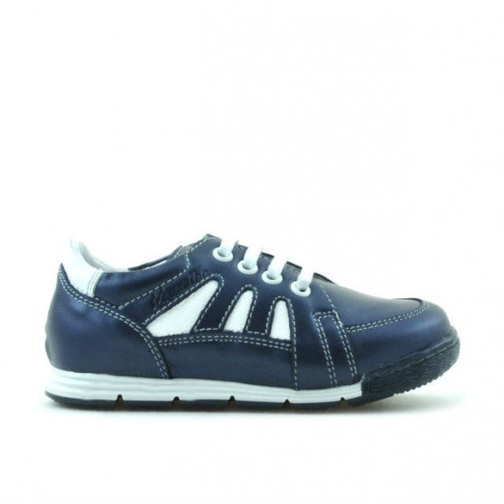 Pantofi copii mici 04c indigo+alb