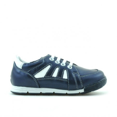 Pantofi copii mici 04c indigo+alb
