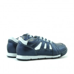 Pantofi copii mici 04c indigo+alb