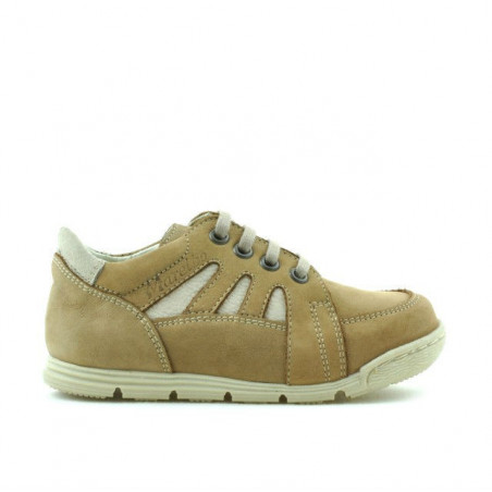 Pantofi copii mici 04c bufo maro+bej