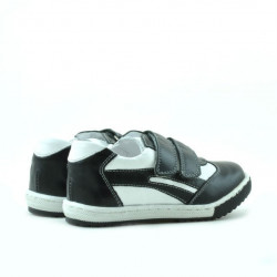 Pantofi copii mici 16c negru+alb