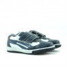 Pantofi copii mici 16c indigo+alb