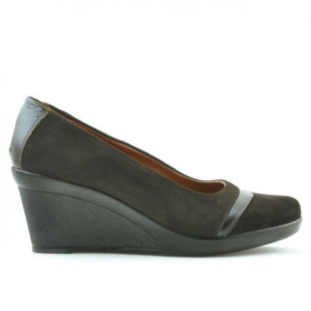 Pantofi casual dama 647 cafe velur