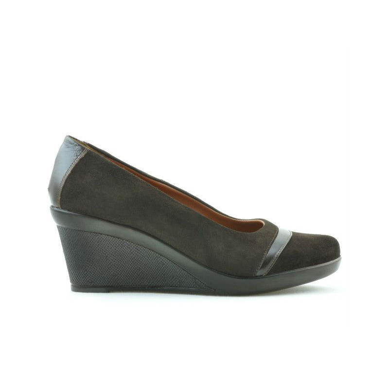 Pantofi casual dama 647 cafe velur