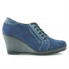 Pantofi casual dama 625 indigo velur combinat