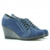Pantofi casual dama 625 indigo velur combinat