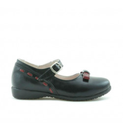 Pantofi copii mici 12c negru+bordo