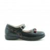 Pantofi copii mici 12c negru+bordo