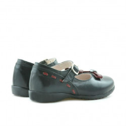 Pantofi copii mici 12c negru+bordo