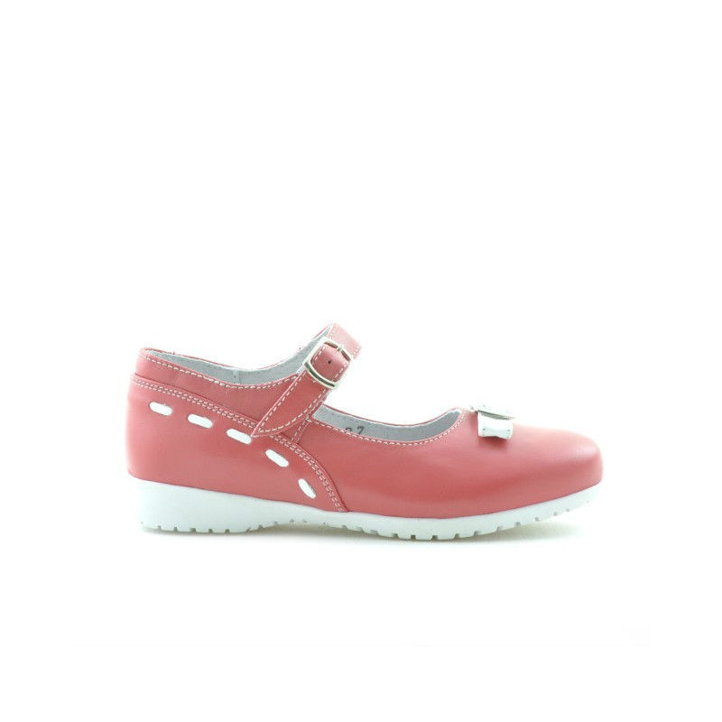 Pantofi copii mici 12c rosu corai+alb