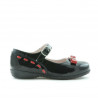 Pantofi copii mici 12c lac negru+rosu