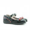 Pantofi copii mici 12c lac negru+rosu