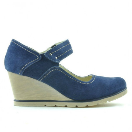 Pantofi casual dama 199 indigo velur