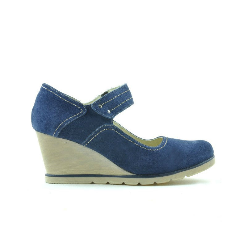 Pantofi casual dama 199 indigo velur