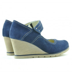Pantofi casual dama 199 indigo velur