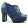 Pantofi casual dama 637 indigo combinat