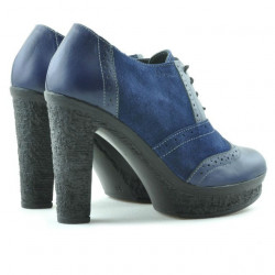 Pantofi casual dama 637 indigo combinat