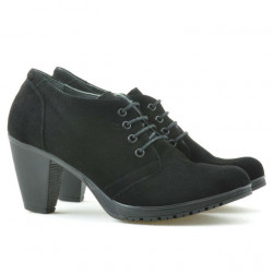Pantofi casual dama 167 negru velur