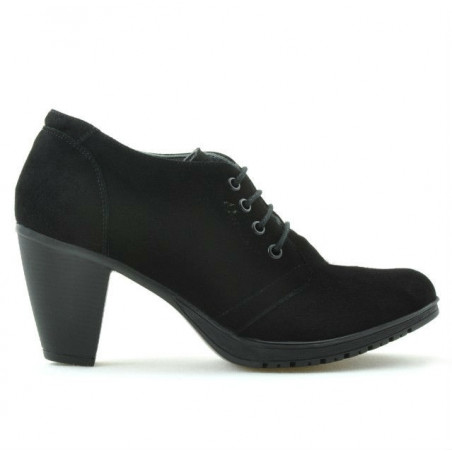 Pantofi casual dama 167 negru velur