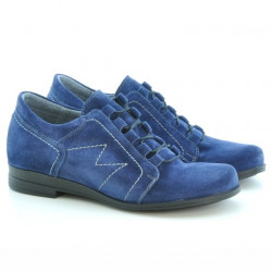 Pantofi casual dama 608 indigo velur