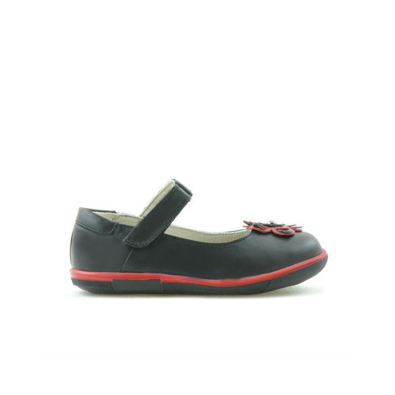 Pantofi copii mici 06c negru + rosu