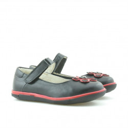 Pantofi copii mici 06c negru + rosu