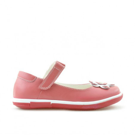 Pantofi copii mici 06c rosu corai+alb