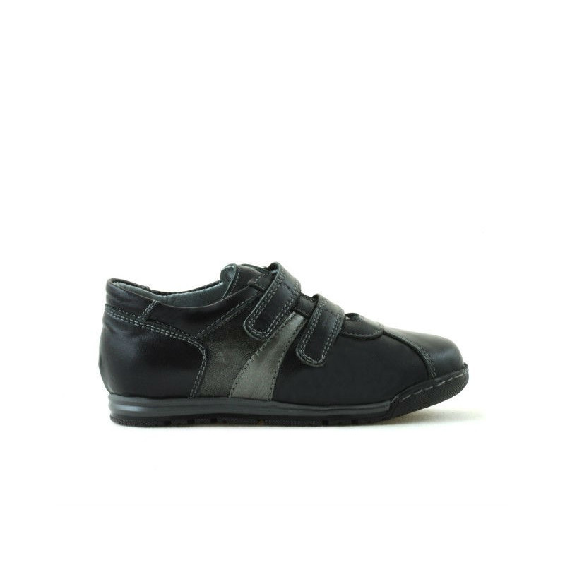 Pantofi copii mici 02c negru + gri