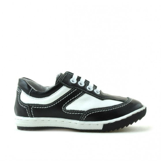 Pantofi copii mici 15c negru+alb Pantofi copii mici 15c negru+alb