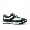 Pantofi copii mici 15c negru+alb