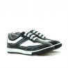 Pantofi copii mici 15c negru+alb