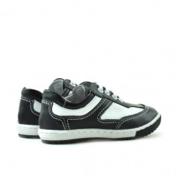 Pantofi copii mici 15c negru+alb