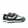 Pantofi copii mici 15c negru+alb