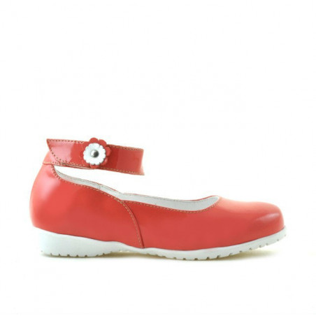 Pantofi copii mici 17c lac rosu corai