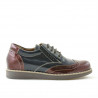 Pantofi copii 154 lac bordo combinat