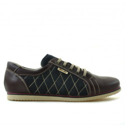 Pantofi sport dama 648 bordo+indigo