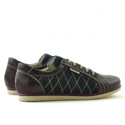 Pantofi sport dama 648 bordo+indigo