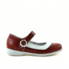 Pantofi copii mici 19c lac rosu+alb
