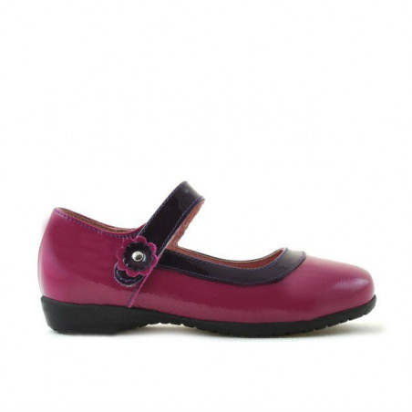 Pantofi copii mici 19c lac roz+mov