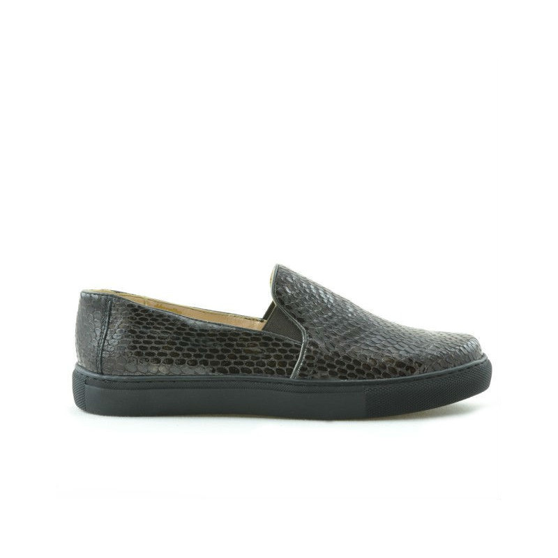 Pantofi sport dama 658 croco cafe