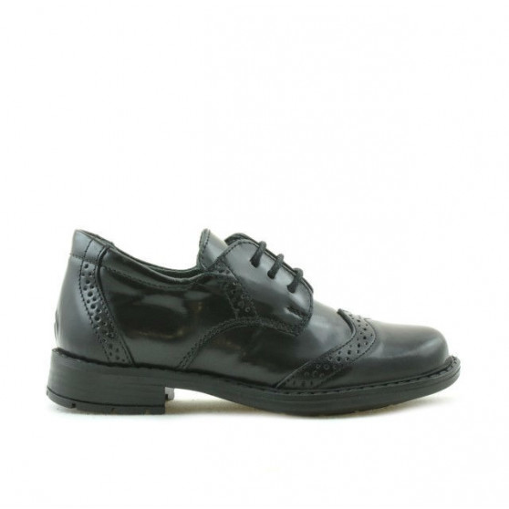 Pantofi copii mici 52c negru florantic Pantofi copii mici 52c negru florantic