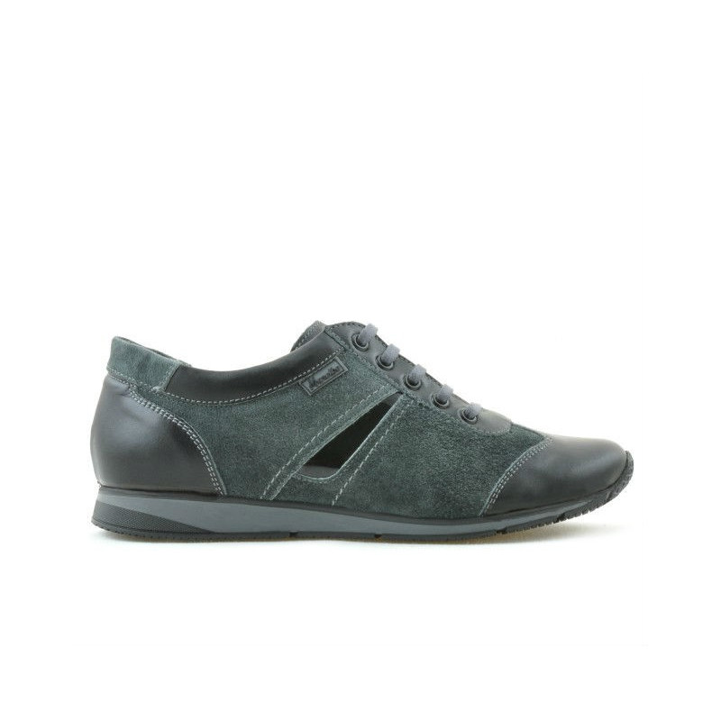 Pantofi sport dama 196 negru+gri