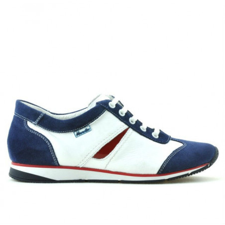Pantofi sport dama 196 indigo velur+alb