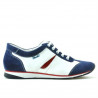 Pantofi sport dama 196 indigo velur+alb