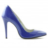 Pantofi eleganti dama 1241 lac albastru