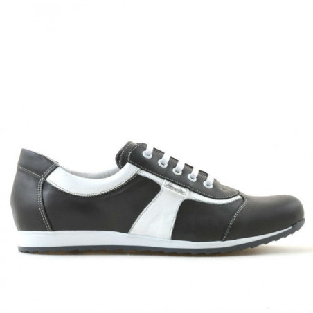 Pantofi sport dama 191 gri+alb