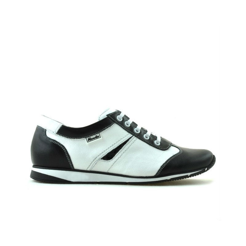 Pantofi sport dama 196 negru+alb