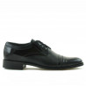 Pantofi eleganti adolescenti 391 lac negru combinat
