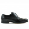 Pantofi eleganti adolescenti 393 lac negru combinat