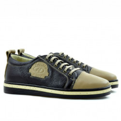 Pantofi sport adolescenti 392 nisip+cafe
